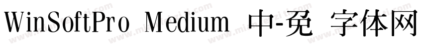 WinSoftPro Medium 中字体转换
